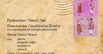 Eveniment unic de iluminare a unui cimitir-fortareata in Tara Lovistei