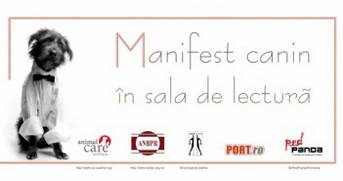 Manifest canin în sala de lectură