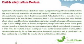 ALERTĂ: Ce pui în loc la Roșia Montană? Propunerea MaiMultVerde.