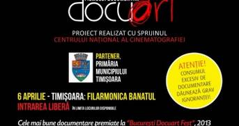 Pe 6 aprilie Filarmonica Banatul din TIMISOARA este gazda caravanei Docuart