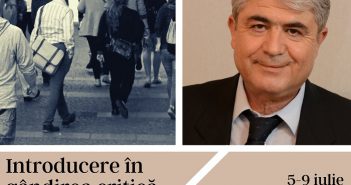 Introducere în gândirea critică – curs online (5-9 iulie) introducere în gândirea critică res