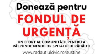 Rădăuțiul Civic lansează Fondul de urgență pentru Rădăuți